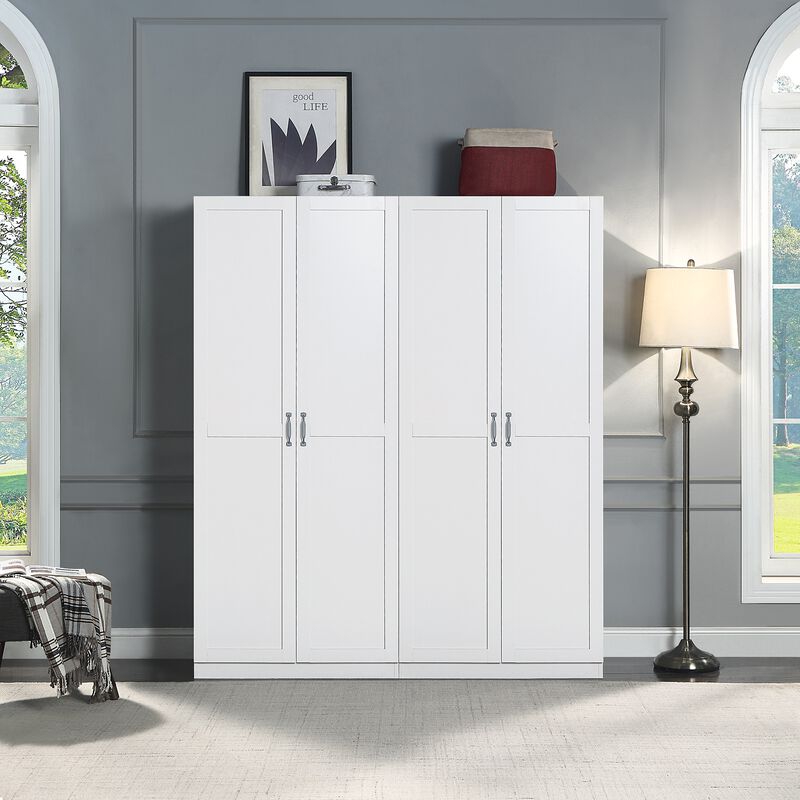 Hopkins White Storage Closet Set