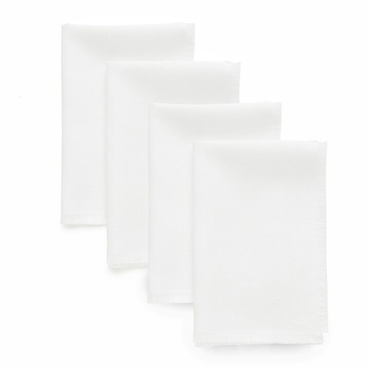 Linen Dinner Napkins - Fringe