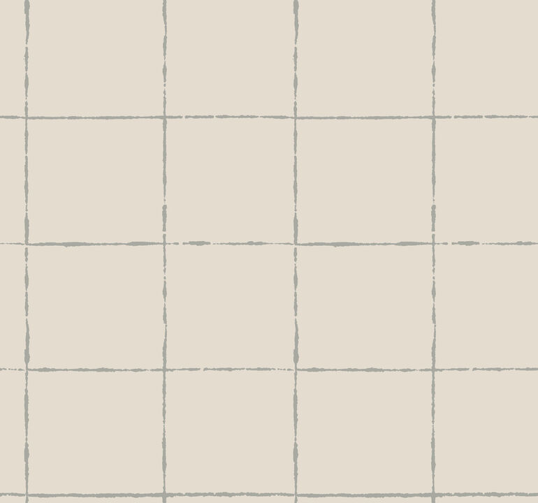 La Vitre Plaid Lichen Grey Wallpaper