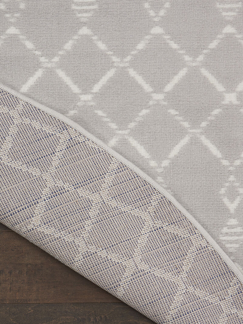 Whimsicle WHS02 Gray 5' x Round Rug