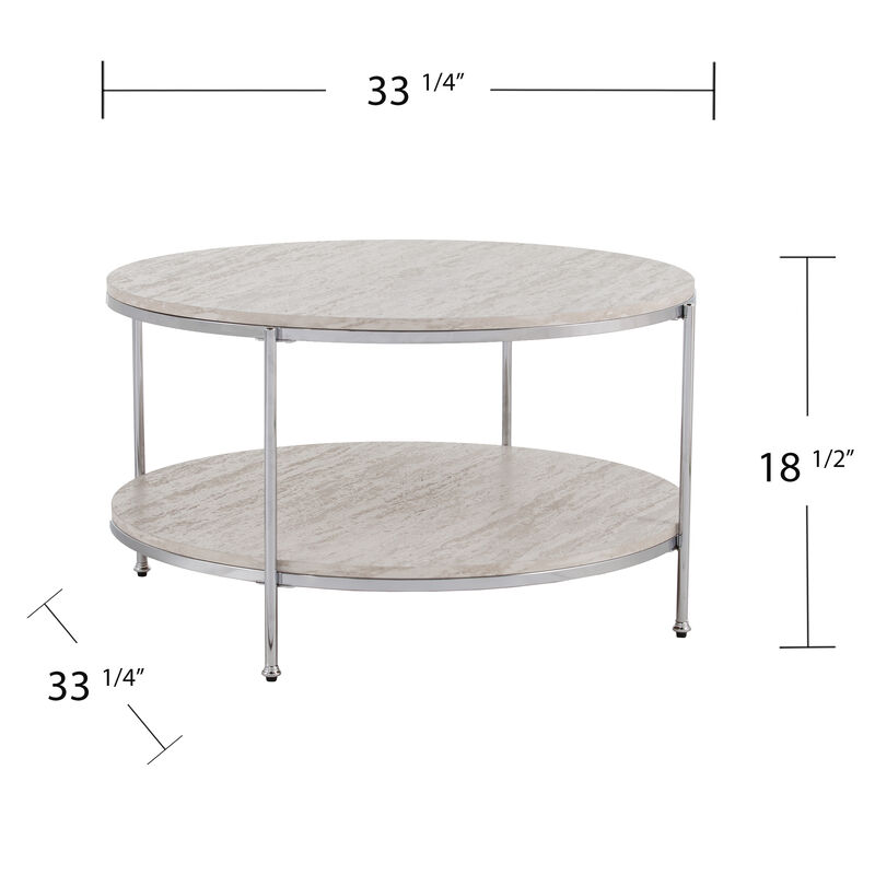 Camille Marble Cocktail Table