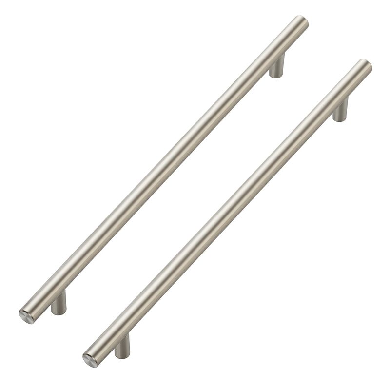 JOY DECOR 30 Pack Cabinet Handles, Brushed Nickel Cabinet Pulls, 10 in Hole Center Kitchen Cabinet Handles, Stainless Steel T Ba