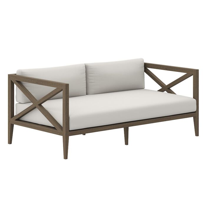 Modway Northlake Outdoor Patio Teak Loveseat