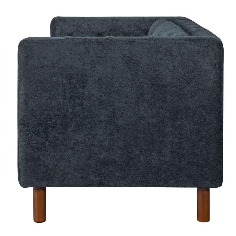 Jubpaf 78" Modern 3 Seater Sofa Chenille image number 5
