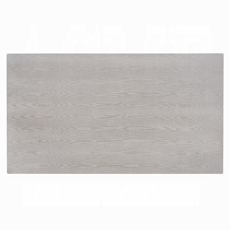 Mori Dining Table, 72 Inch Rectangular Top w Panel Legs, Natural Gray