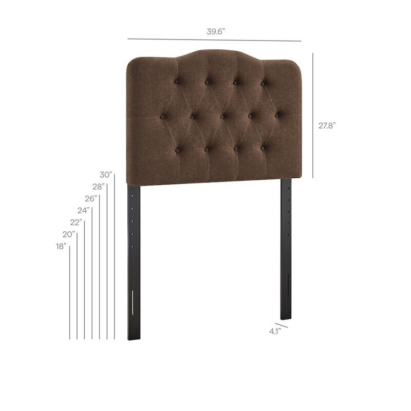 Annabel Premium Linen Blend Twin Headboard image number 2
