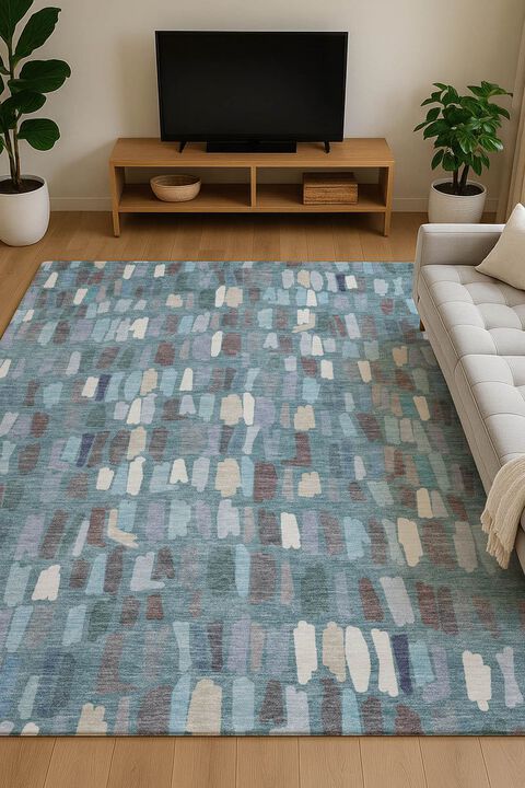 Kenner KN5 Teal 9' x 12' Rug