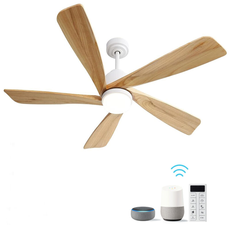 ELEMENT ACE 52 Inch Smart Ceiling Fan with Dimmable LED Lighting and Reversible DC Motor for Year-Round Comfort image number 0