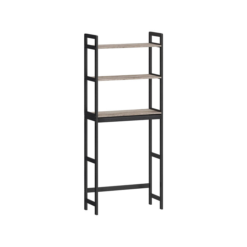 Over-the-Toilet Storage Cabinet with Adjustable Shelves for Bathroom Organization