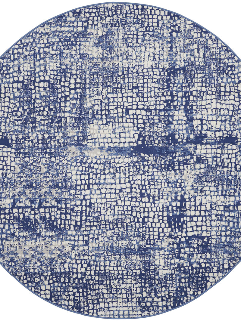 Whimsicle WHS07 Ivory/Navy 8'4" x 11'6" Rug