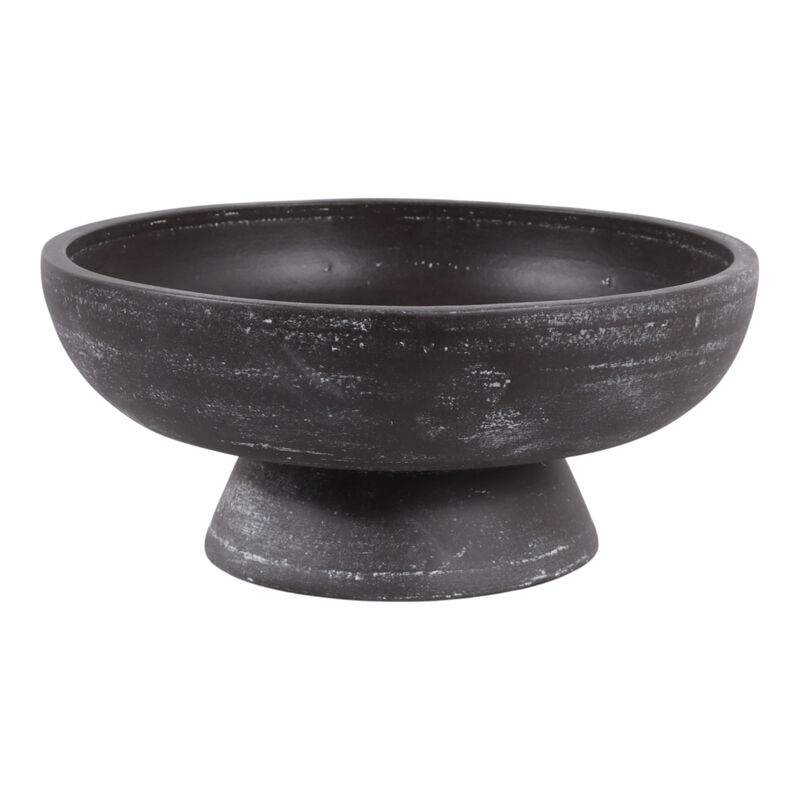 Terracotta Bowl On Pedestal image number 0