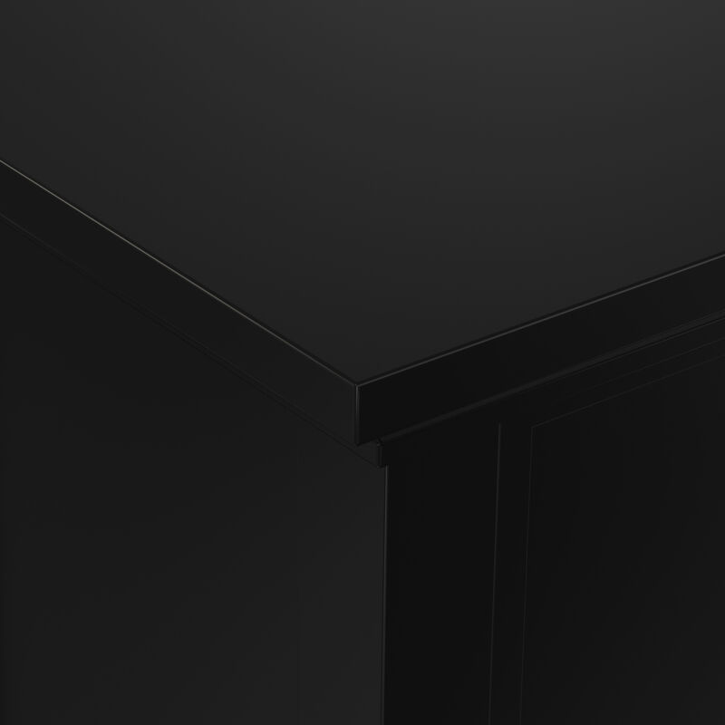 Redmond SOLID WOOD 39 inch Wide Transitional Medium Storage Cabinet in Black image number 7