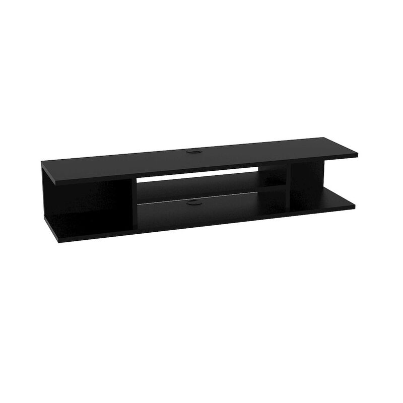 Decorotika Pivot Floating Tv Stand - Black