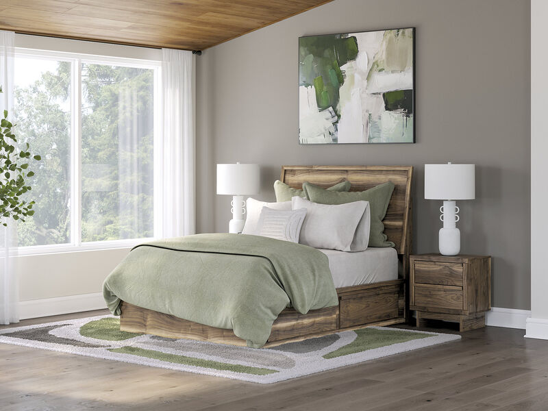 Zadilyn Full Panel Bed with Storage image number 1