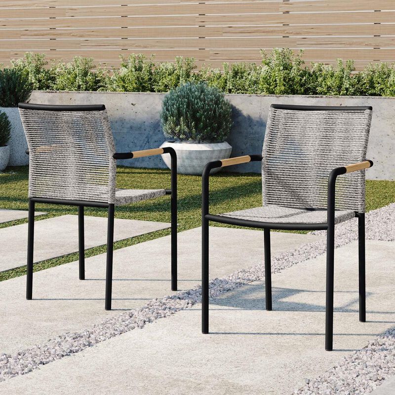 Serenity Outdoor Patio Armchairs Set of 2 image number 1