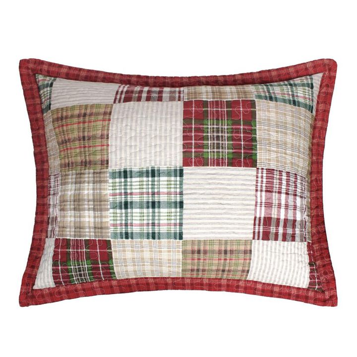 Greenland Home Fashion Oxford Ultra Comfortable Pillow Sham Standard Red