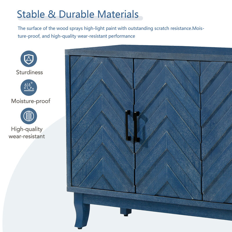 Thickened Lacquered Sideboard image number 4