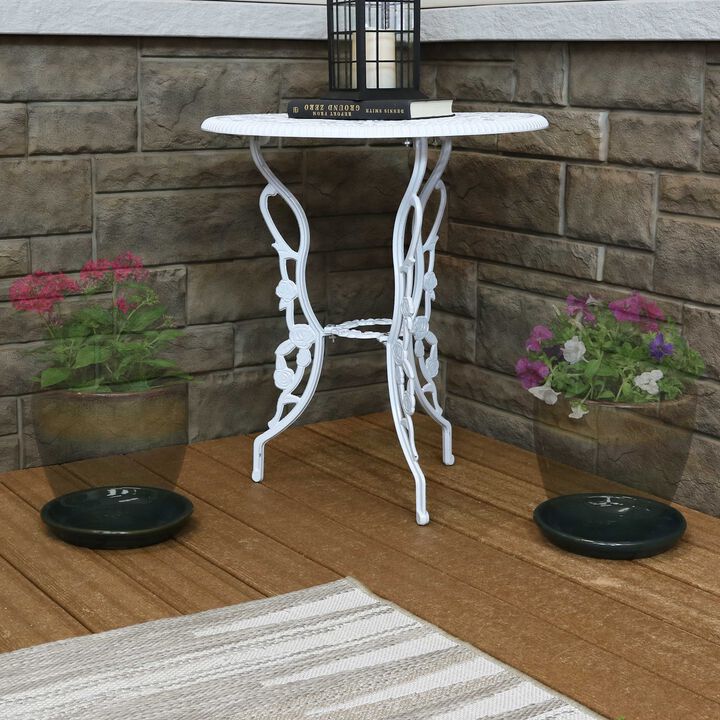 Sunnydaze Glazed Ceramic Flower Pot/Plant Saucer - Set of 4