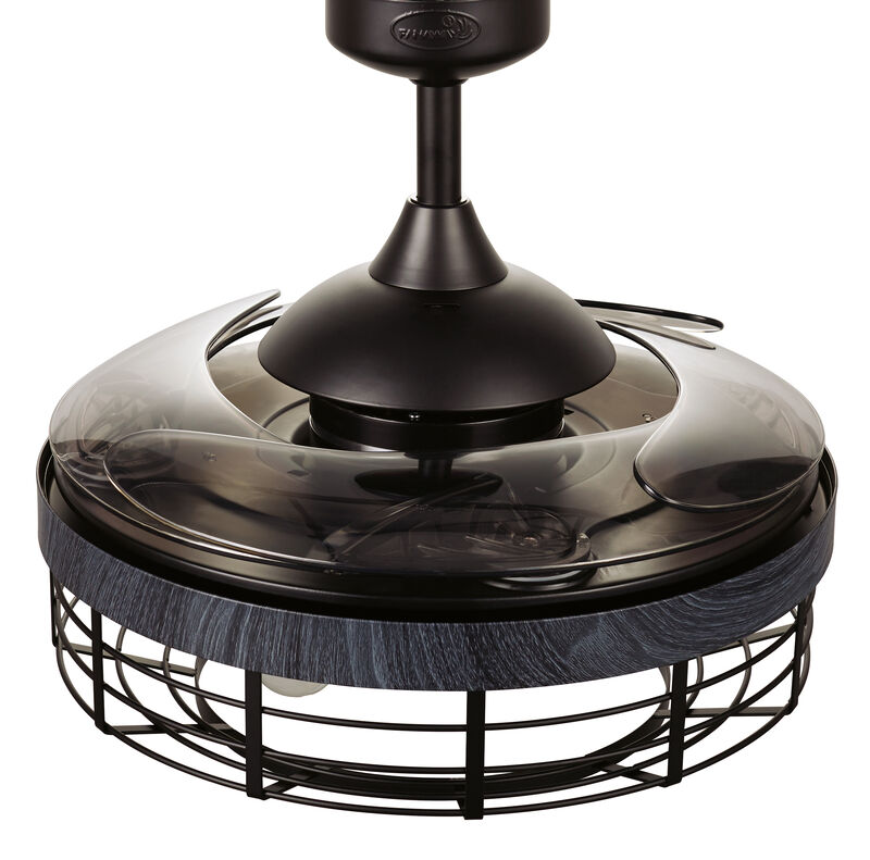 Fanaway Montclair 48" Retractable Blade Ceiling Fan with Light and Remote, Modern Fandelier Ceiling Fan, Patented Design Technology, Stronger Thicker Blades, Black image number 4