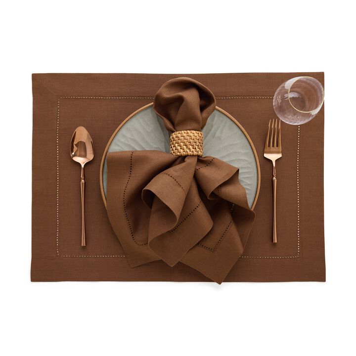 Linen Dinner Napkins - Classic Hemstitch
