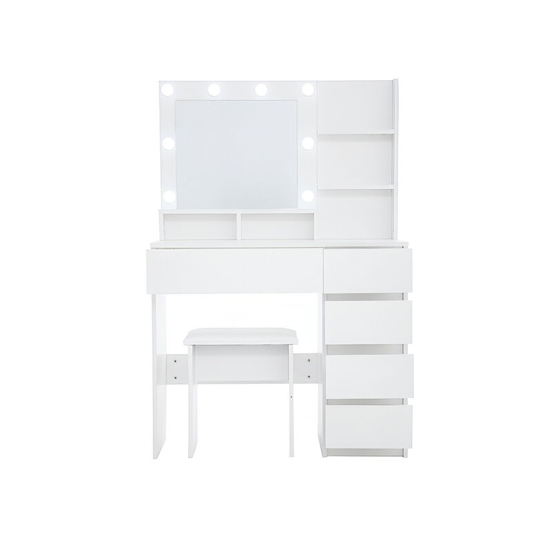 Sutmal Vanity Desk with Mirror & Light image number 0