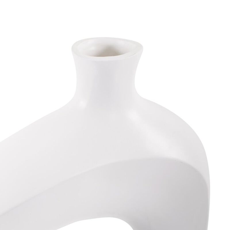 Howard Elliott Hayden White Contemporary Ceramic Vase image number 4