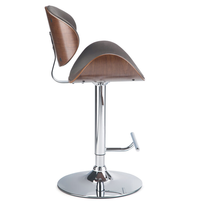 Marana Bentwood Adjustable Swivel Bar Stool
