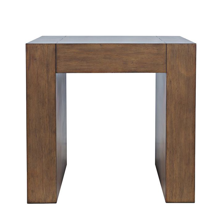 Jofran Taos Modern Rustic Square Dovetailed End Table