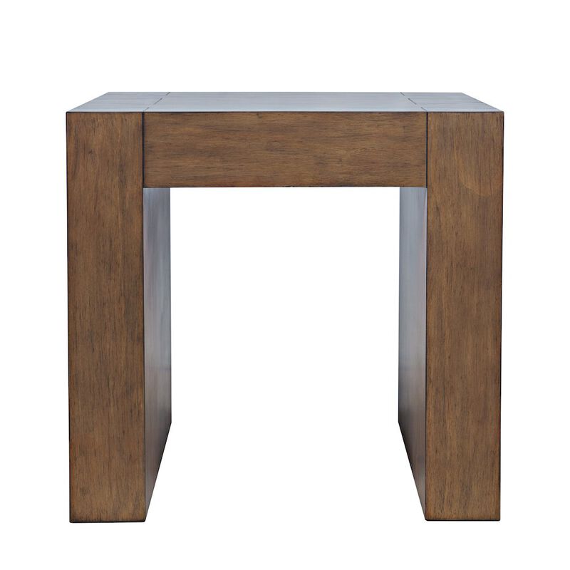 Jofran Taos Modern Rustic Square Dovetailed End Table