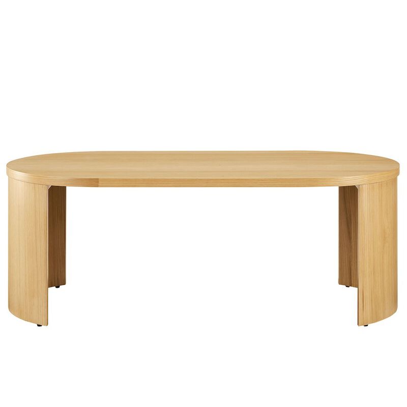 Aspect Oval Wood Coffee Table image number 5