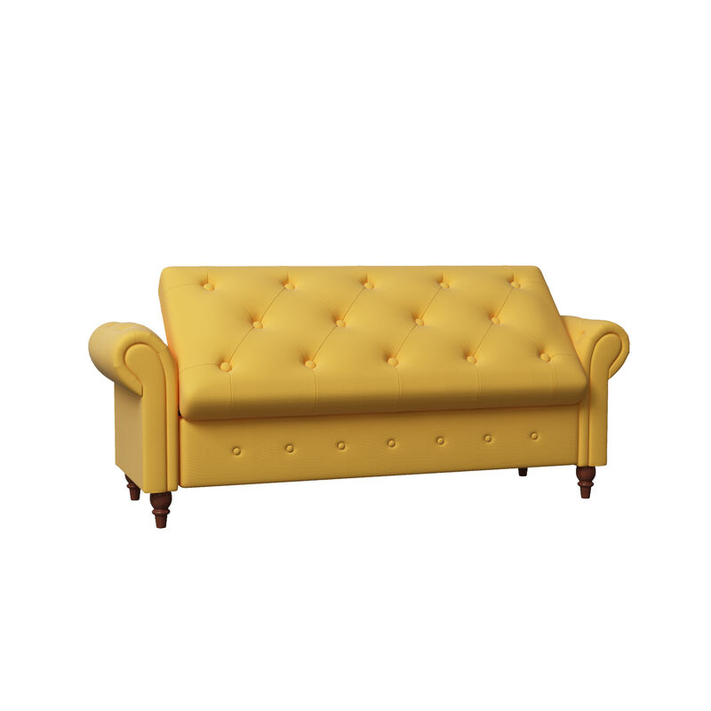 Streamdale 63'' Bed Bench Yellow Fabric image number 8