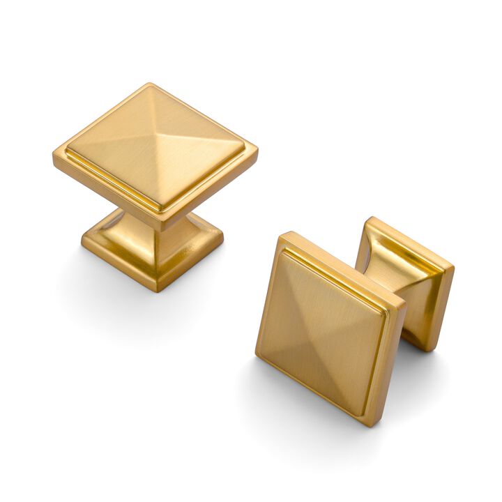 Hestia Hardware 10 Pack New Prism Square Cabinet Knobs