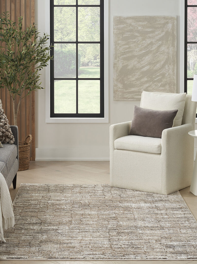 Sustainable Trends SUT06 Ivory/Mocha 6' x 9' Rug