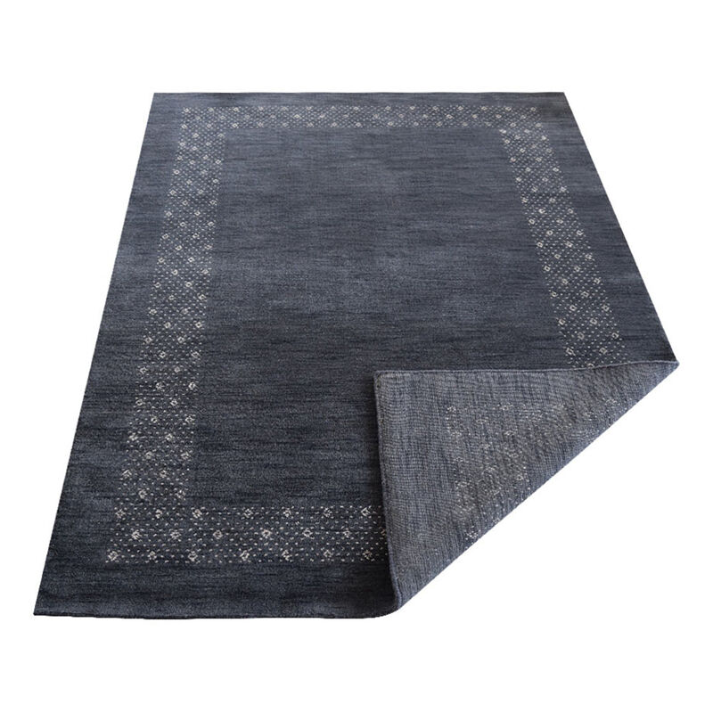 RUGSOTIC CARPETS HAND KNOTTED LOOM WOOL ECO-FRIENDLY AREA RUGS  - Rectangle, Contemporary Modern Design, High Pile Thick Handmade Anti Skid Rugs for Living Room (L00529) image number 3