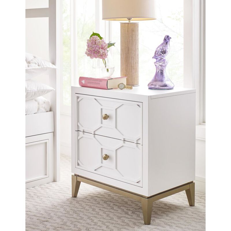 Legacy Classic Chelsea   Night Stand W/ Decorative Lattice (2 Drawers)