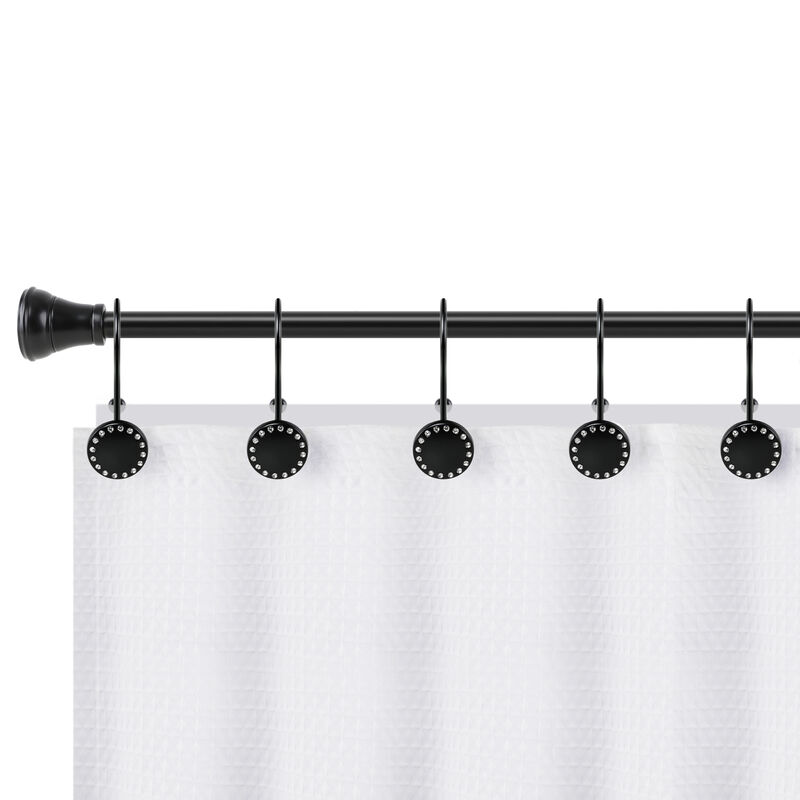 Utopia Alley Rust-Resistant Metal Double Shower Curtain Hooks, Shower Hooks Hangers for Bathroom, Kitchen Utensils, Curtains, Clothing, Towels etc - Set of 12 image number 5