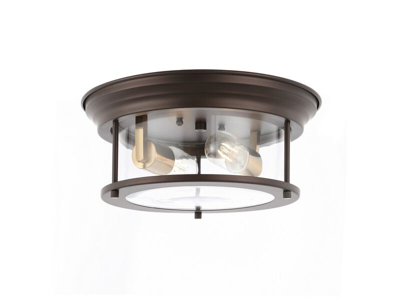 Lauren Metal/Glass LED Flush Mount