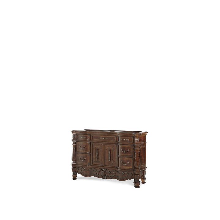 Michael Amini Windsor Court Dresser - Vintage Fruitwood
