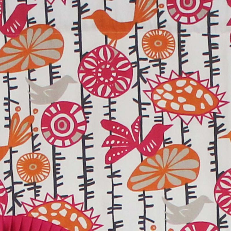 RLF Home Merangerie Window Treatment Ruffled Cornice Premium Quality Valance 3" Rod Pocket 50" x 17" Sherbert Red