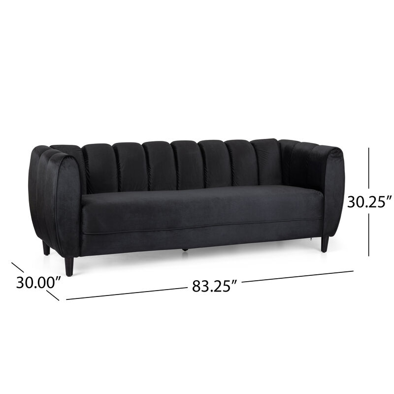 Merax Velvet 3-Seater Sofa