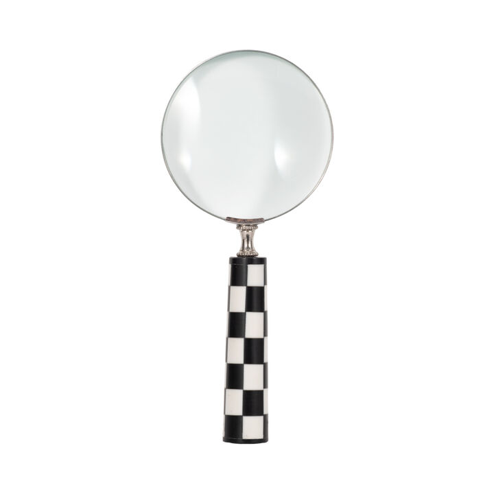 4" Checkerboard Handle Magnify