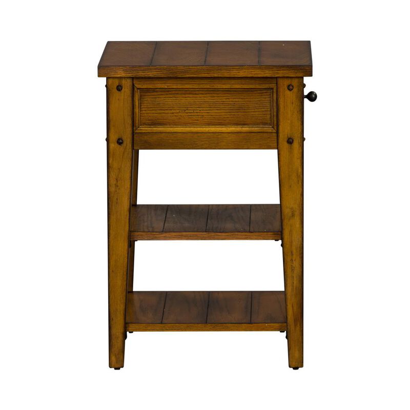 Lake House Rustic Plank-Top End Table image number 3