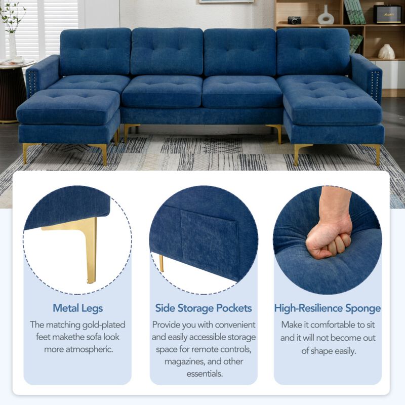 Celit U-Shape Sectional Sofa image number 3