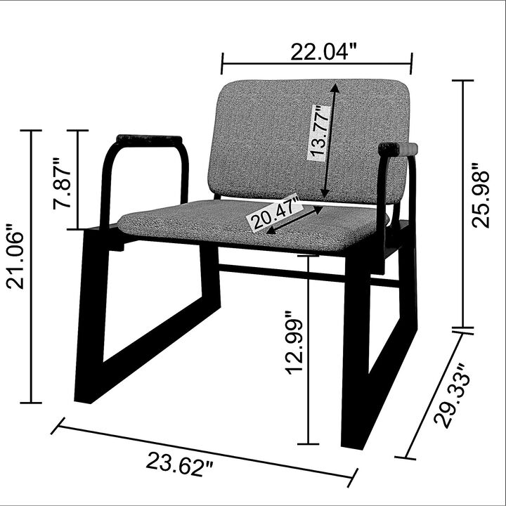 Whythe White Accent Chair
