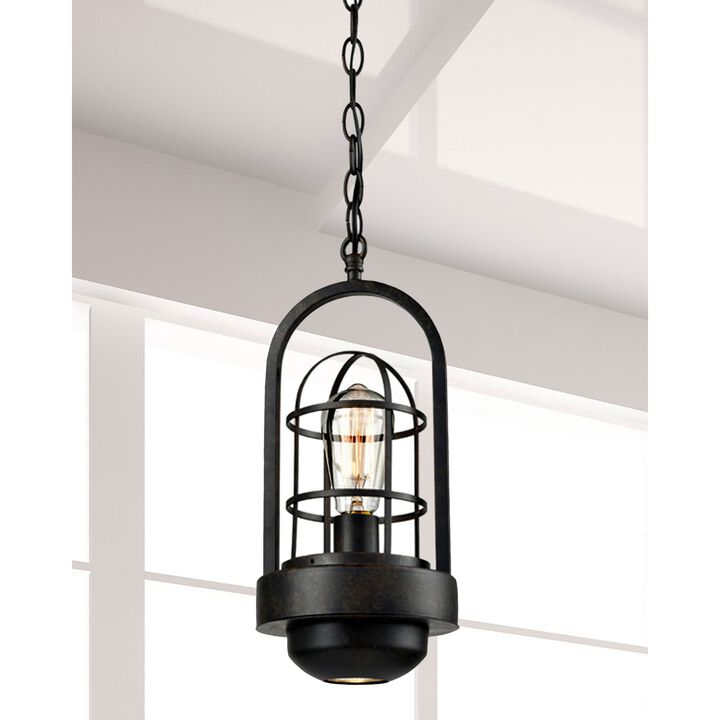 44" Black Hanging Pendant Ceiling Light Fixture