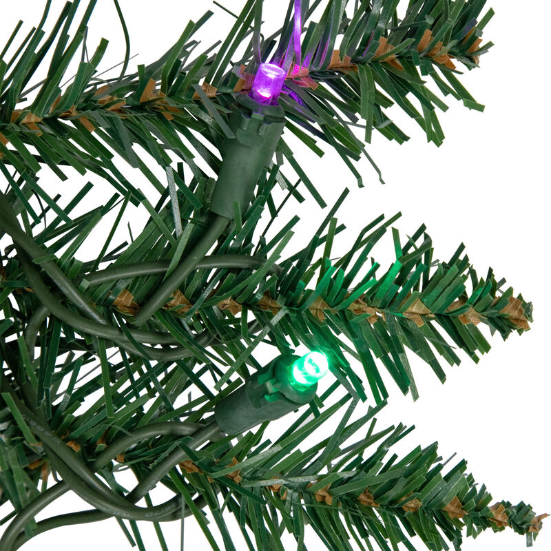 9' x 12" Pre-Lit Winona Fir Artificial Christmas Garland  Multi LED Lights