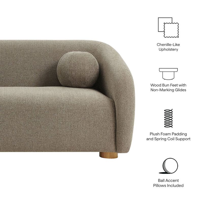 Holland 85" Chenille Fabric Sofa image number 1