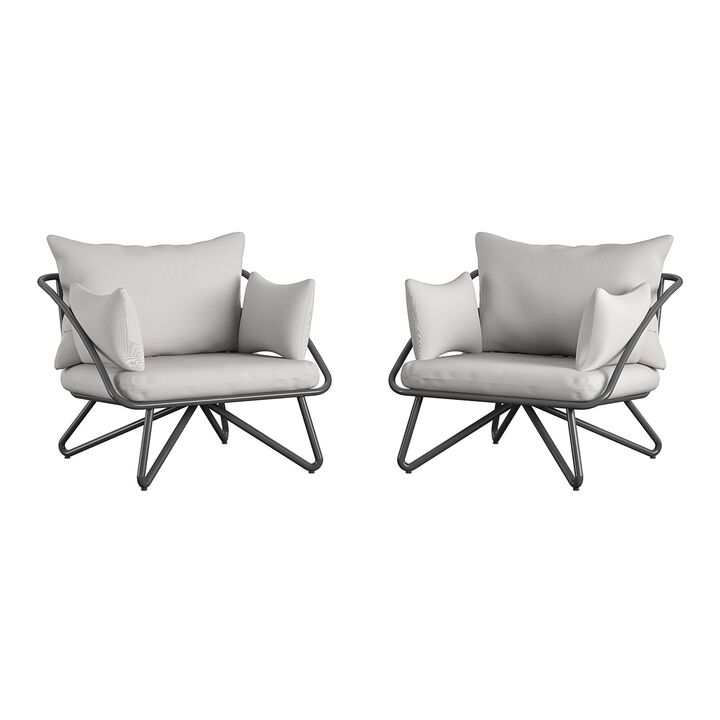 Teddi Outdoor 2-Pack Lounge Chairs