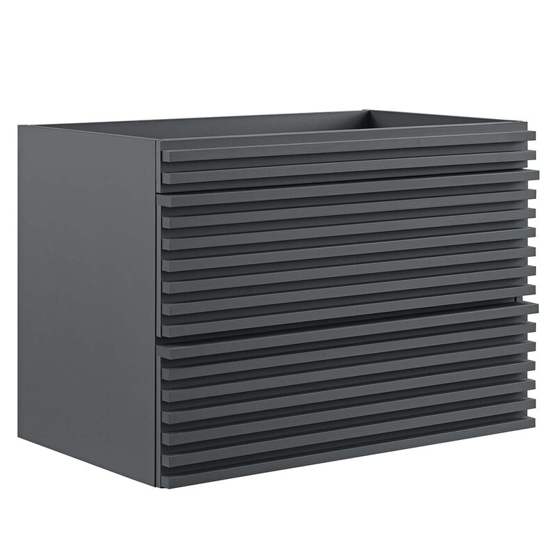 Render 30" Wall-Mount Bathroom Vanity Cabinet (Sink Basin Not Included) image number 0