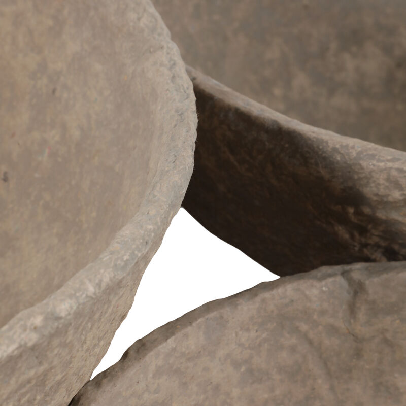 S/3 Paper Mache Bowls, Taupe image number 3